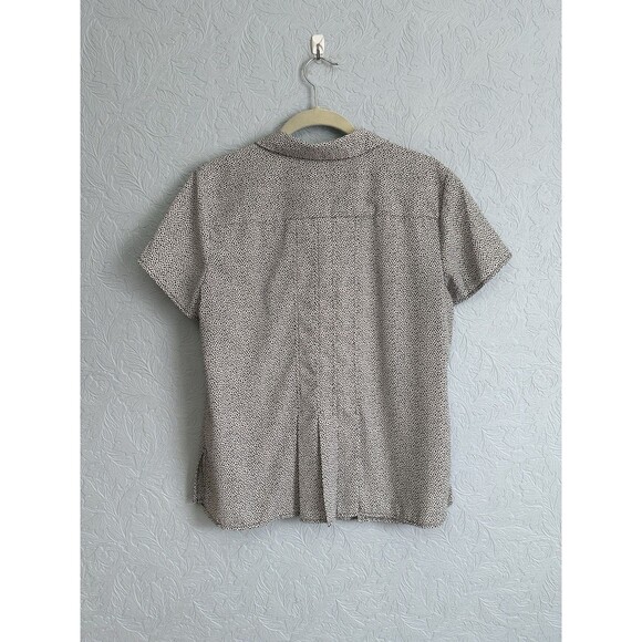 Dana Buchman Sz Large Button Up Top A7 - Picture 4 of 8